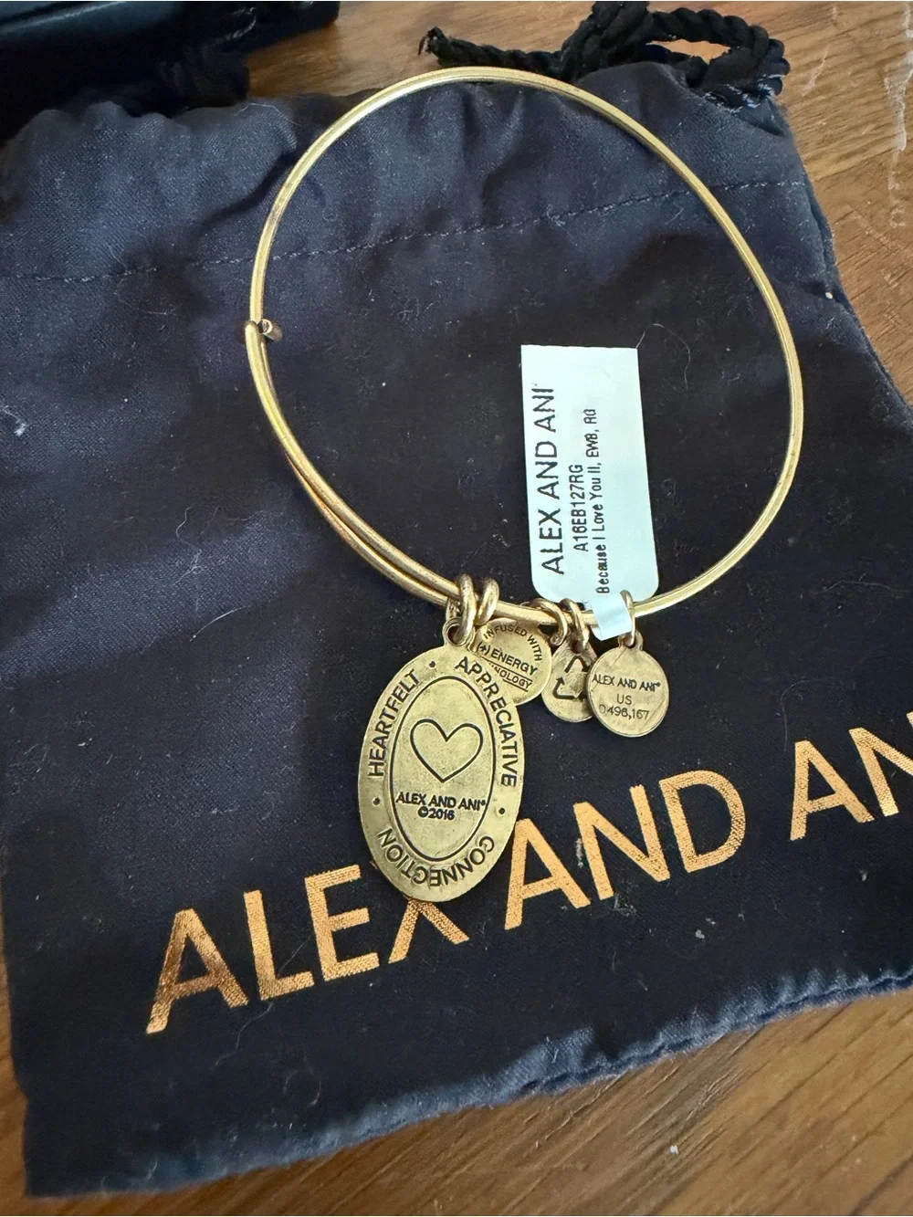 Alex and Ani gold tone